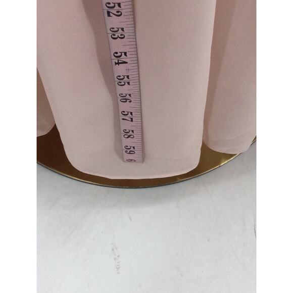 AW BRIDAL sz 8 M pink blush Gwyneth chiffon bridesmaid party maxi dress NEW b161 - Picture 4 of 7